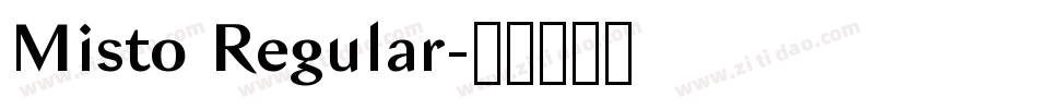Misto Regular字体转换